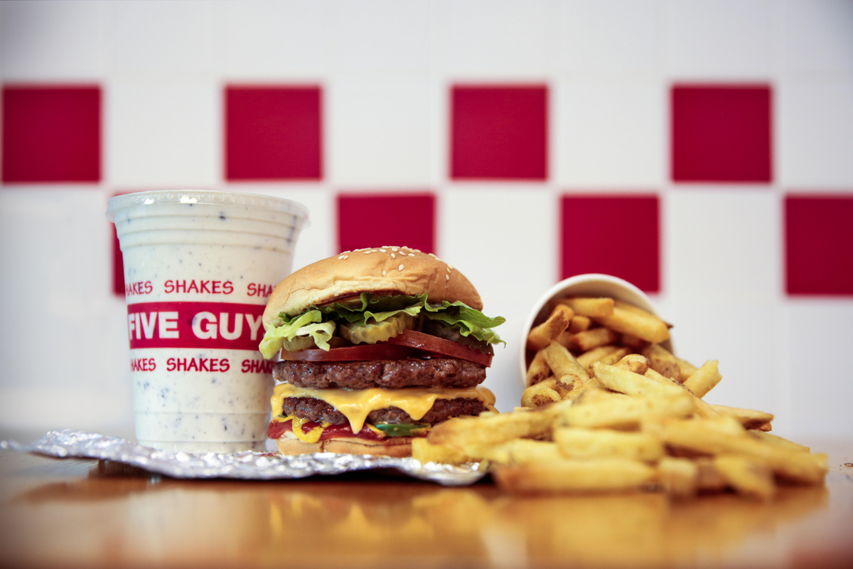 Food you can order at Five Guys
